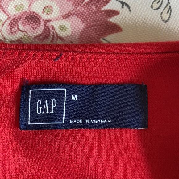 Gap Red Stretch Shift Dress, Size M - Picture 3 of 7